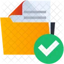 Pasta Verificar Verificar Pasta Pasta Aprovada Ícone