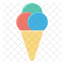 Pastel Cono Hielo Icono