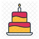 Pastel Celebracion Dulce Symbol