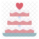 Pastel Amor Boda Icono