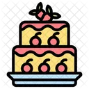 Pastel de cumpleaños  Icono