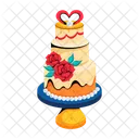 Pastel De Matrimonio Pastel De Bodas Pastel Nupcial Icono