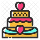 Pastel De Boda Postre Matrimonio Icono