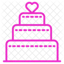 Pastel de boda  Icono