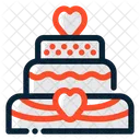 Pastel De Boda Postre Matrimonio Icono