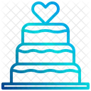 Pastel de boda  Icono