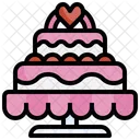 Pastel de boda  Icono