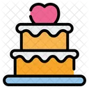 Pastel de boda  Icono