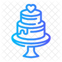 Pastel de boda  Icono