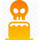 Pastel De Calavera Icono