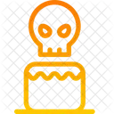 Pastel De Calavera Icono