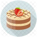 Pastel de caramelo  Icono