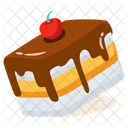 Pastel De Chocolate Pastel Dulce Icono