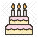 Pastel de cumpleaños  Icono