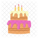 Pastel de cumpleaños  Icono