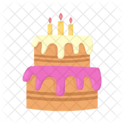 Pastel de cumpleaños  Icono