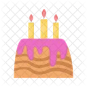 Pastel de cumpleaños  Icono