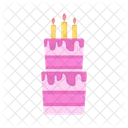 Pastel de cumpleaños  Icono