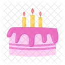 Pastel de cumpleaños  Icono