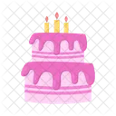 Pastel de cumpleaños  Icono