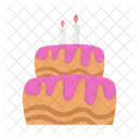 Pastel de cumpleaños  Icono