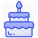 Pastel de cumpleaños  Icono