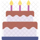 Pastel de cumpleaños  Icono