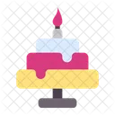 Pastel de cumpleaños  Icono