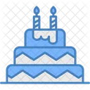 Pastel de cumpleaños  Icono