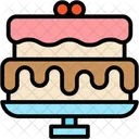 Pastel de cumpleaños  Icono