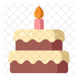 Pastel de cumpleaños  Icono