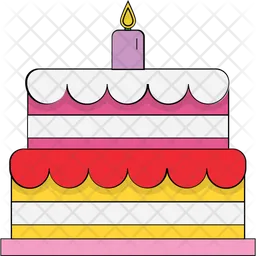 Pastel de cumpleaños  Icono