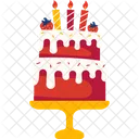 Pastel de cumpleaños  Icono