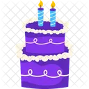 Pastel de cumpleaños  Icono