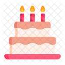 Pastel de cumpleaños  Icono