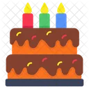 Pastel de cumpleaños  Icono