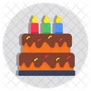 Pastel de cumpleaños  Icono