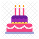 Pastel de cumpleaños  Icono