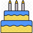 Pastel de cumpleaños  Icono