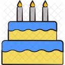 Pastel de cumpleaños  Icono