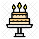 Pastel de cumpleaños  Icono