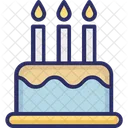 Pastel de cumpleaños  Icono