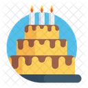 Pastel de cumpleaños  Icono