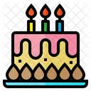 Pastel de cumpleaños  Icono