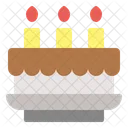 Pastel de cumpleaños  Icono