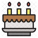 Pastel de cumpleaños  Icono