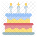 Pastel de cumpleaños  Icono