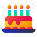 Pastel de cumpleaños  Icono