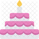 Pastel de cumpleaños  Icono