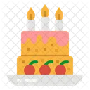 Pastel de cumpleaños  Icono